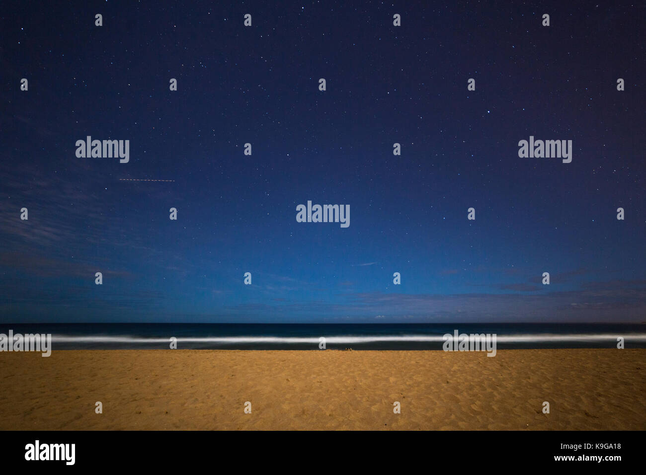 Blick von der Northbridge Strand bei Nacht Stockfoto