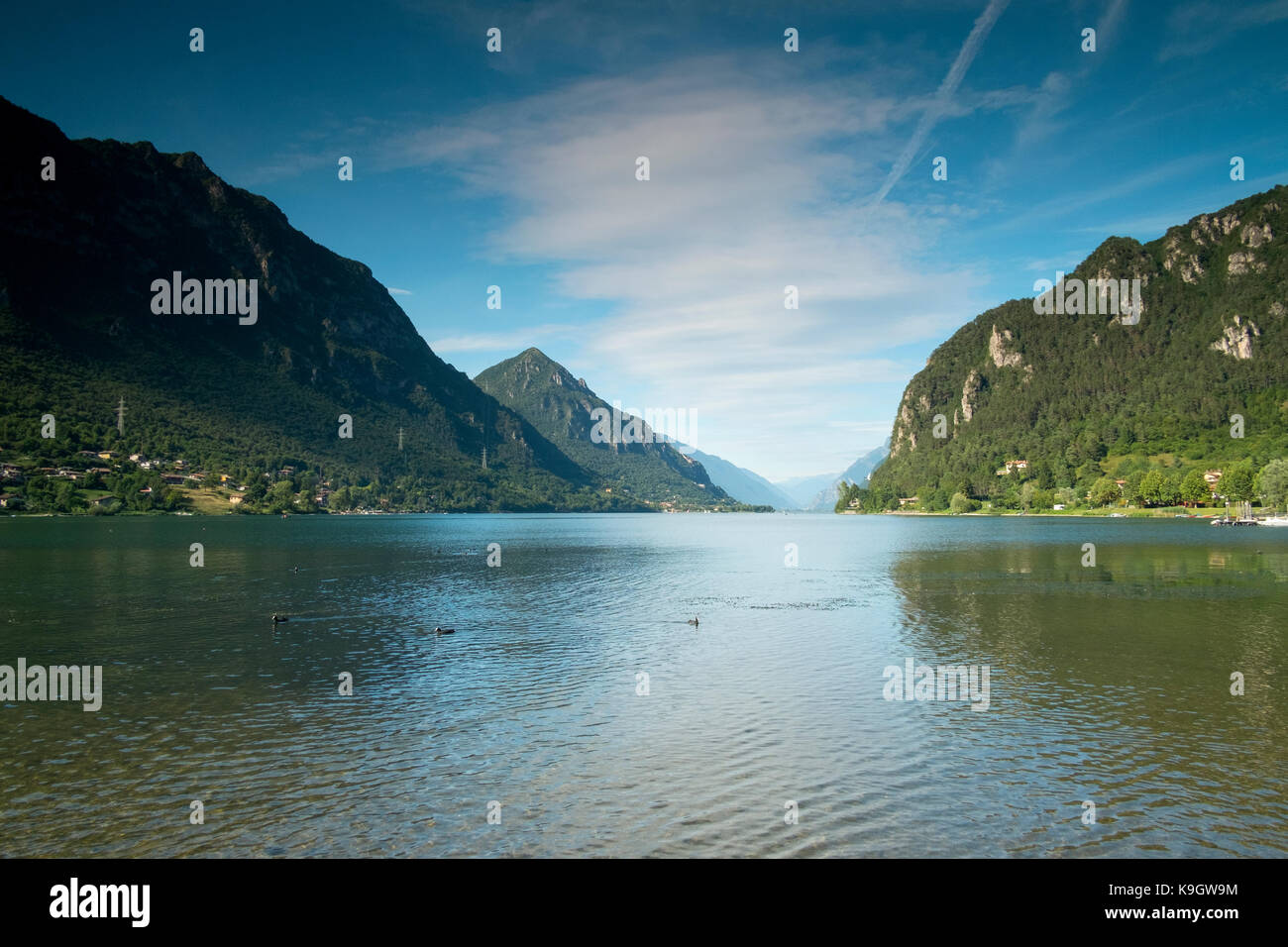 Idro Crone, kleine Stadt am Idrosee, Italyidil Stockfoto