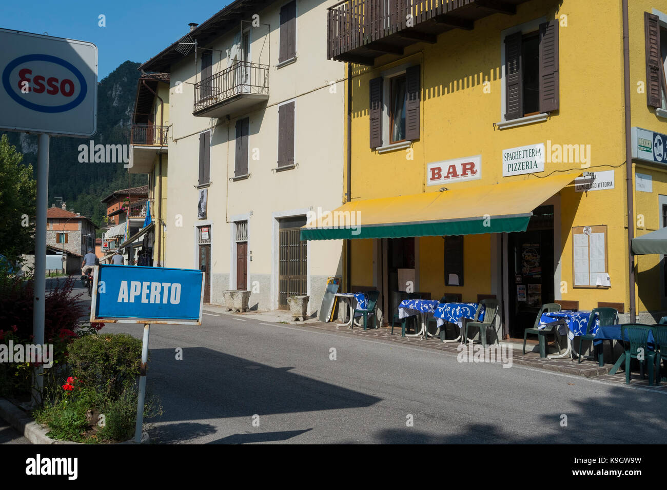 Idro Crone, kleine Stadt am Idrosee, Italyidil Stockfoto