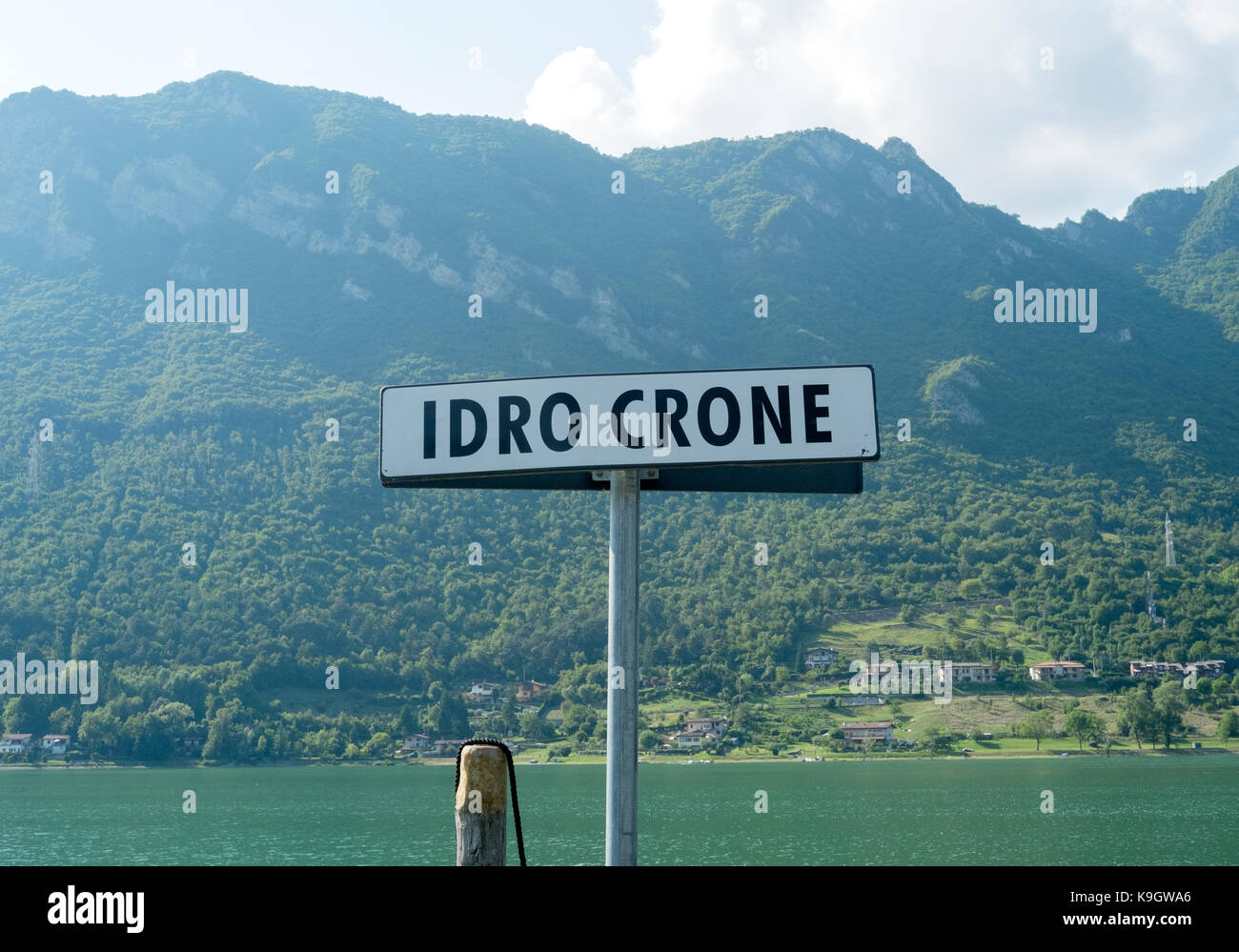 Idro Crone, kleine Stadt am Idrosee, Italyidil Stockfoto