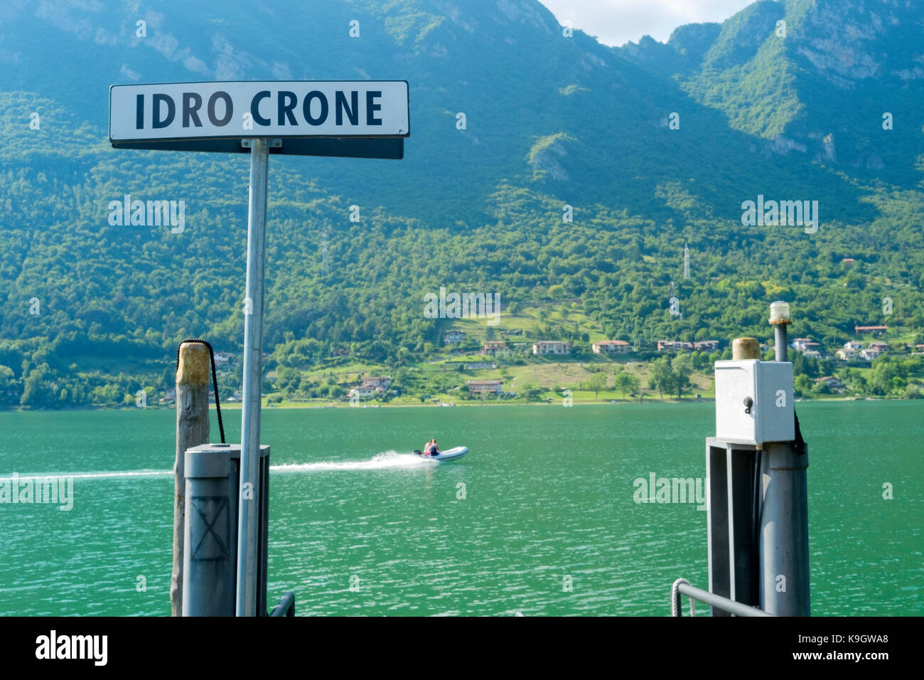 Idro Crone, kleine Stadt am Idrosee, Italyidil Stockfoto