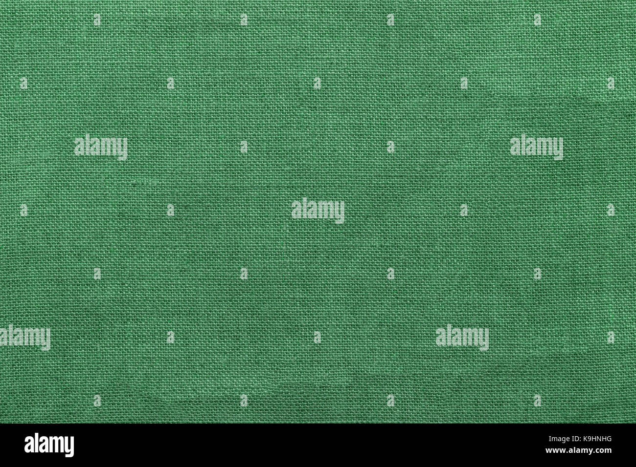 Grüne Leinwand Hintergrund und Textur, die Textur des Sackleinen, Nahaufnahme Stockfoto