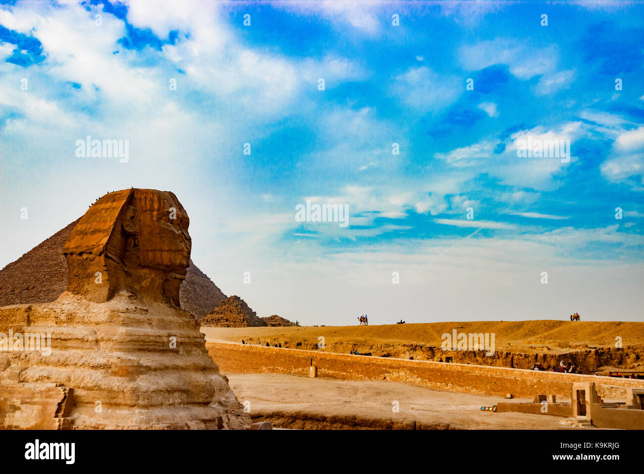 Die Sphinx in Kairo, Ägypten Stockfoto