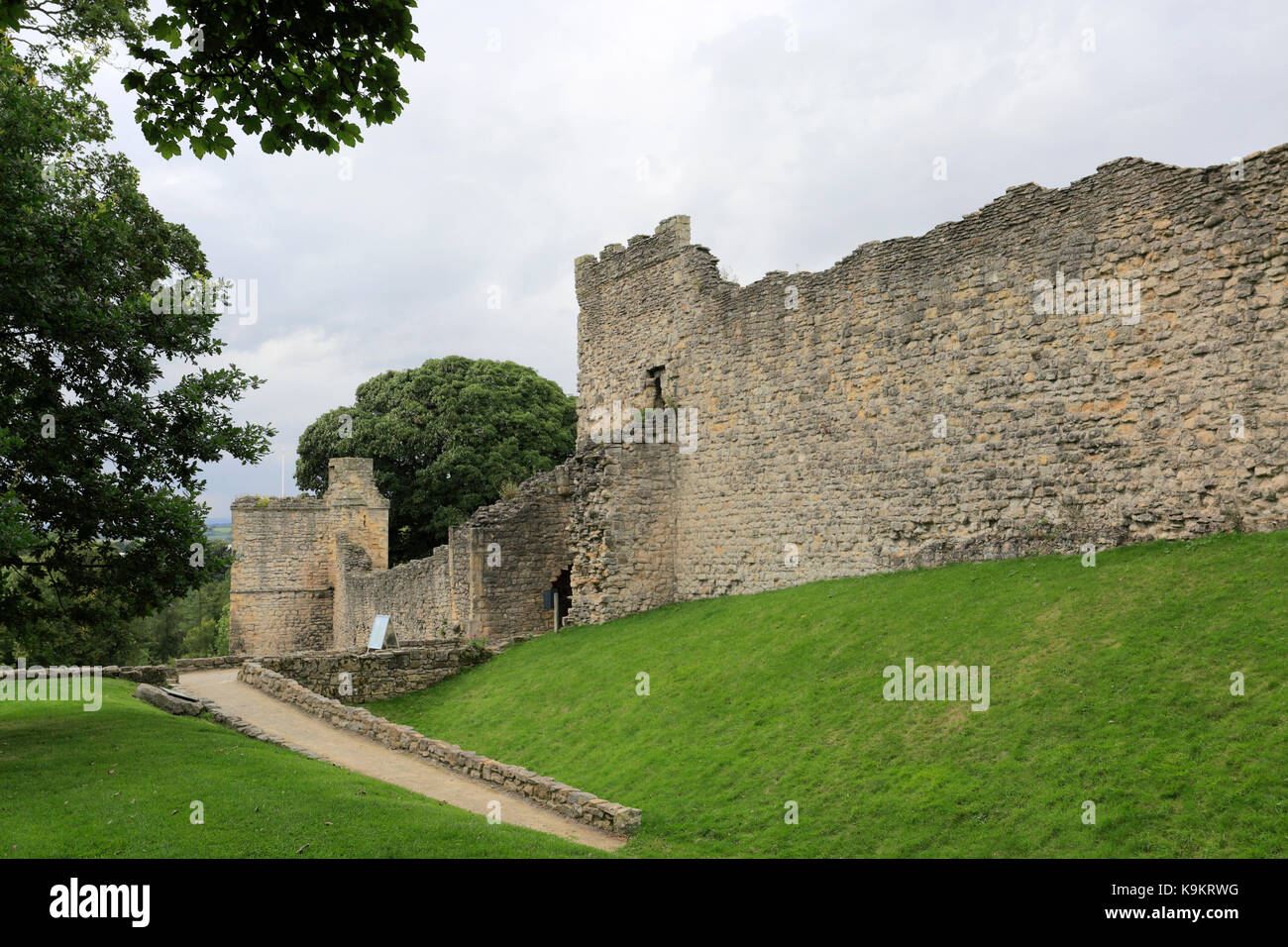 Pickering Castle, Pickering, North Yorkshire, England, Großbritannien Stockfoto