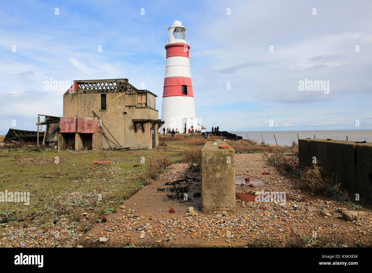 Orford Ness lighthouse Open Day, September 2017, Suffolk, England, Großbritannien Stockfoto