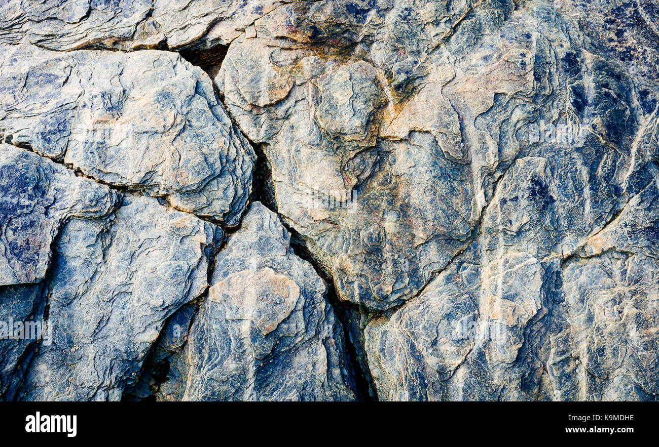 Solid Rock Hintergrund für Grafik Design in den Farben blau und grau Stockfoto