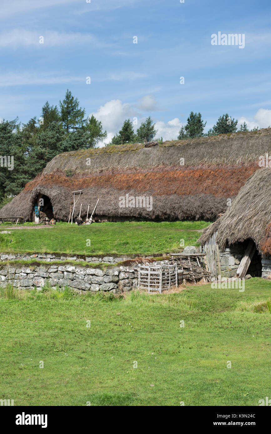 Traditionelle Croft Haus an der Highland Folk Museum in Aviemore