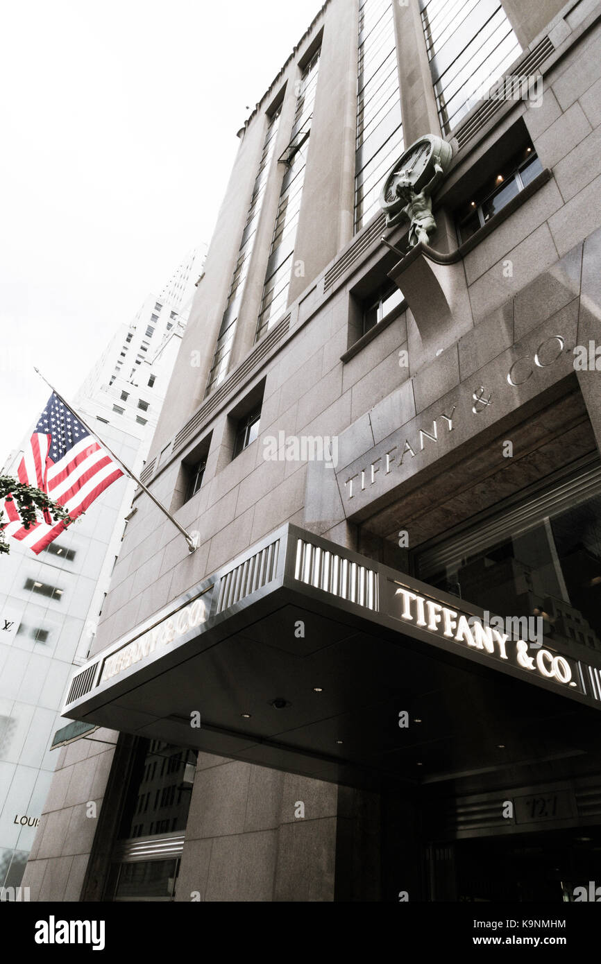 Tiffany & Co., Fifth Avenue, Midtown Manhattan, New York City, USA Stockfoto