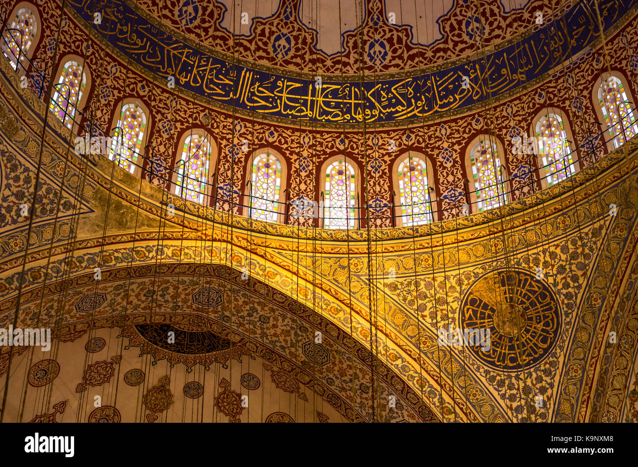 Blaue Moschee von Sultanahmet in Istanbul, Türkei Stockfoto