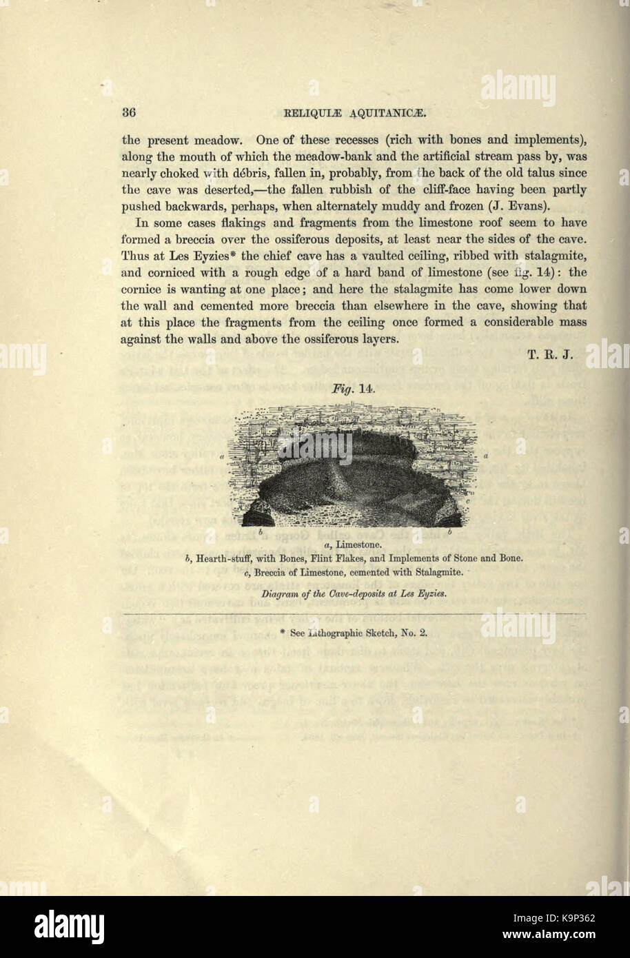 Reliquiae aquitanicae (Seite 36) BHL 20495287 Stockfoto