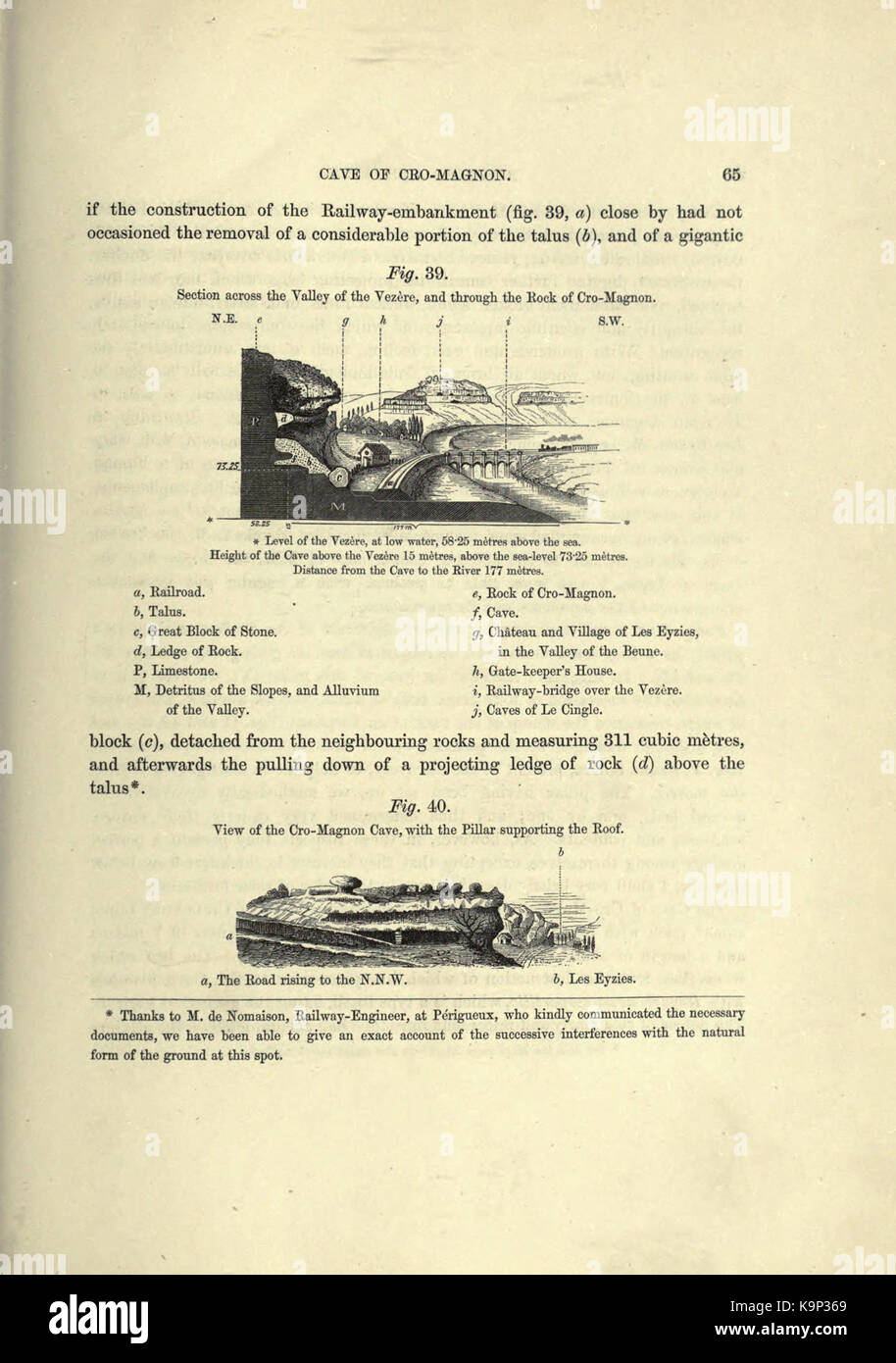 Reliquiae aquitanicae (Seite 65) BHL 20495316 Stockfoto