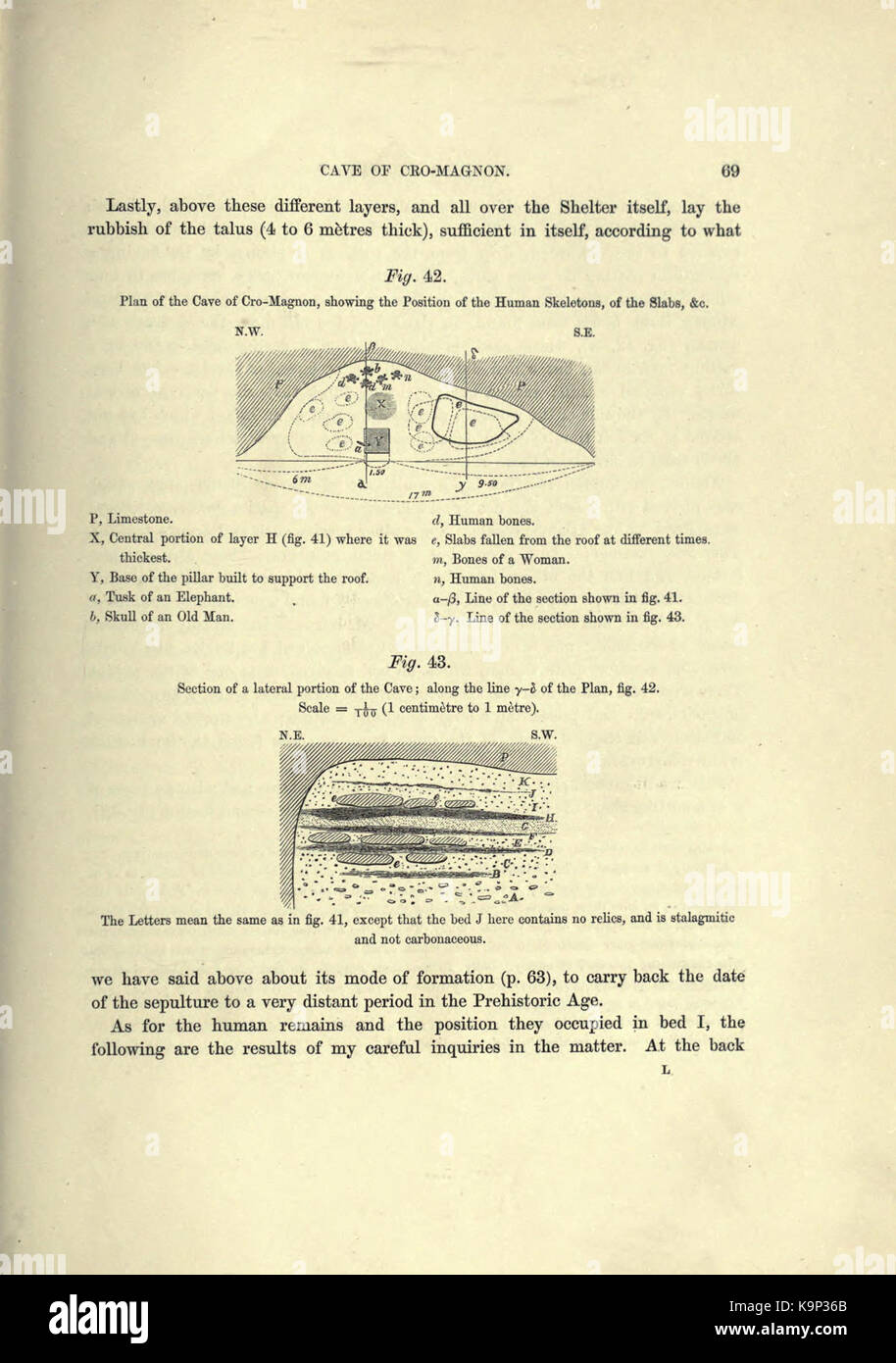 Reliquiae aquitanicae (Seite 69) BHL 20495320 Stockfoto