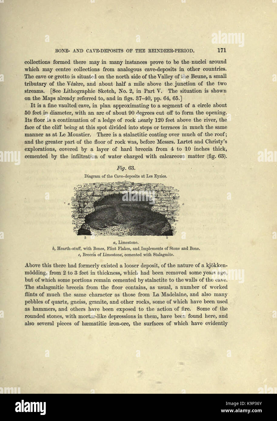 Reliquiae aquitanicae (Seite 171) BHL 20495430 Stockfoto