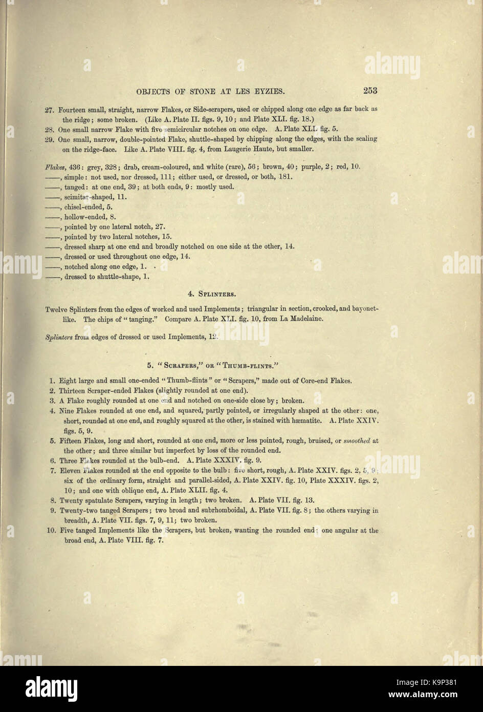 Reliquiae aquitanicae (Seite 253) BHL 20495520 Stockfoto