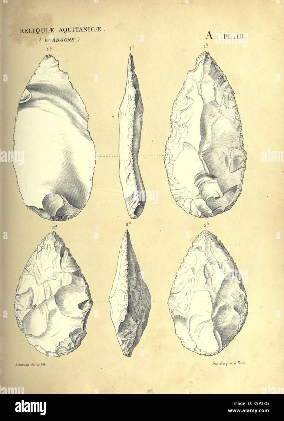 Reliquiae aquitanicae BHL 20495582 Stockfoto