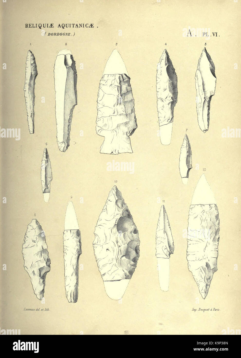 Reliquiae aquitanicae BHL 20495604 Stockfoto