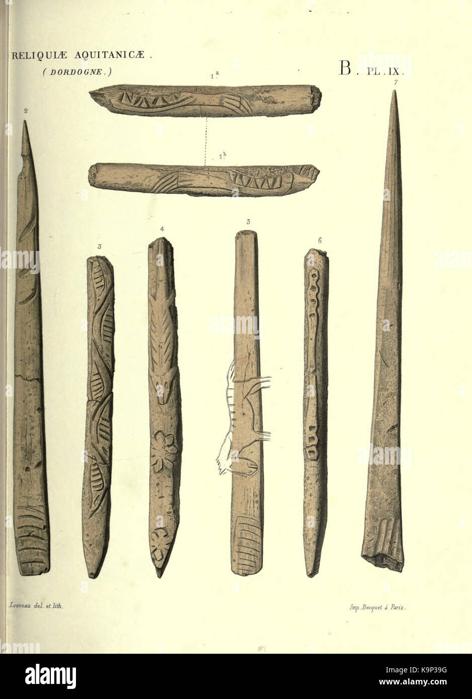 Reliquiae aquitanicae BHL 20495684 Stockfoto