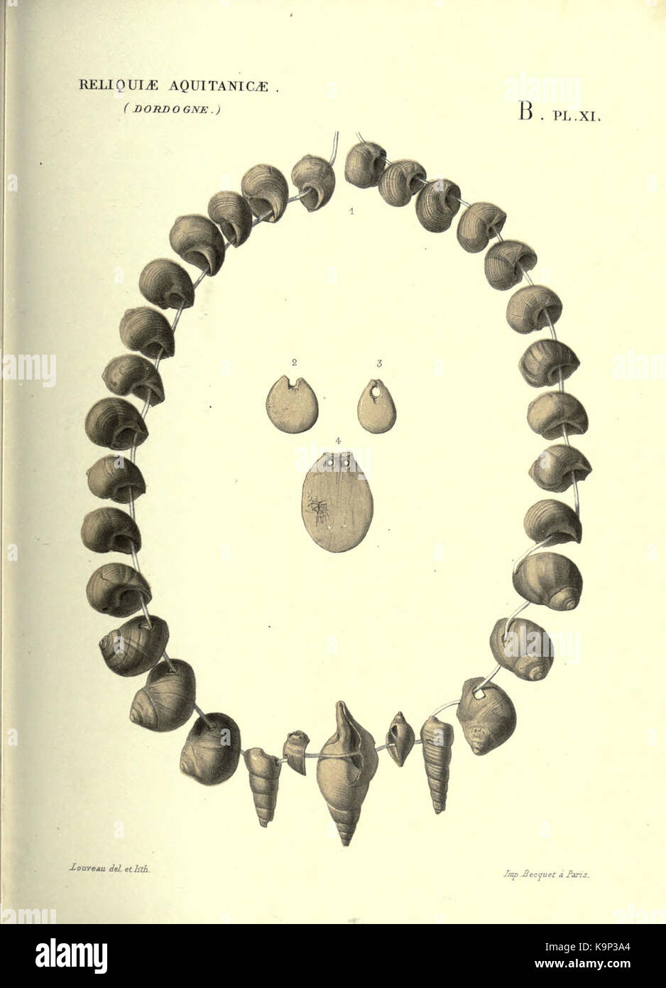 Reliquiae aquitanicae BHL 20495736 Stockfoto