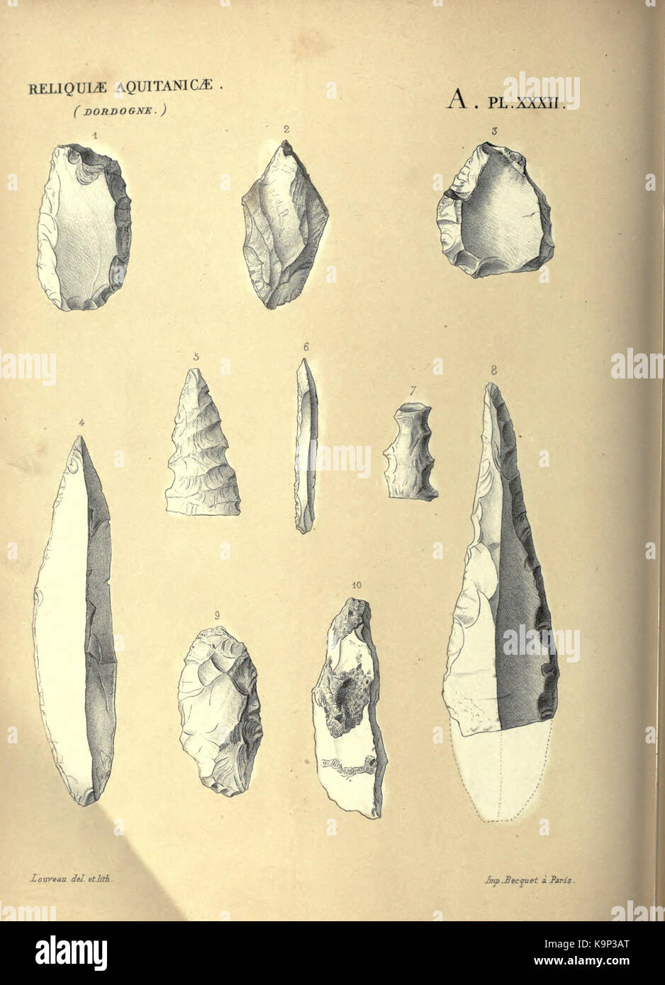 Reliquiae aquitanicae BHL 20495815 Stockfoto