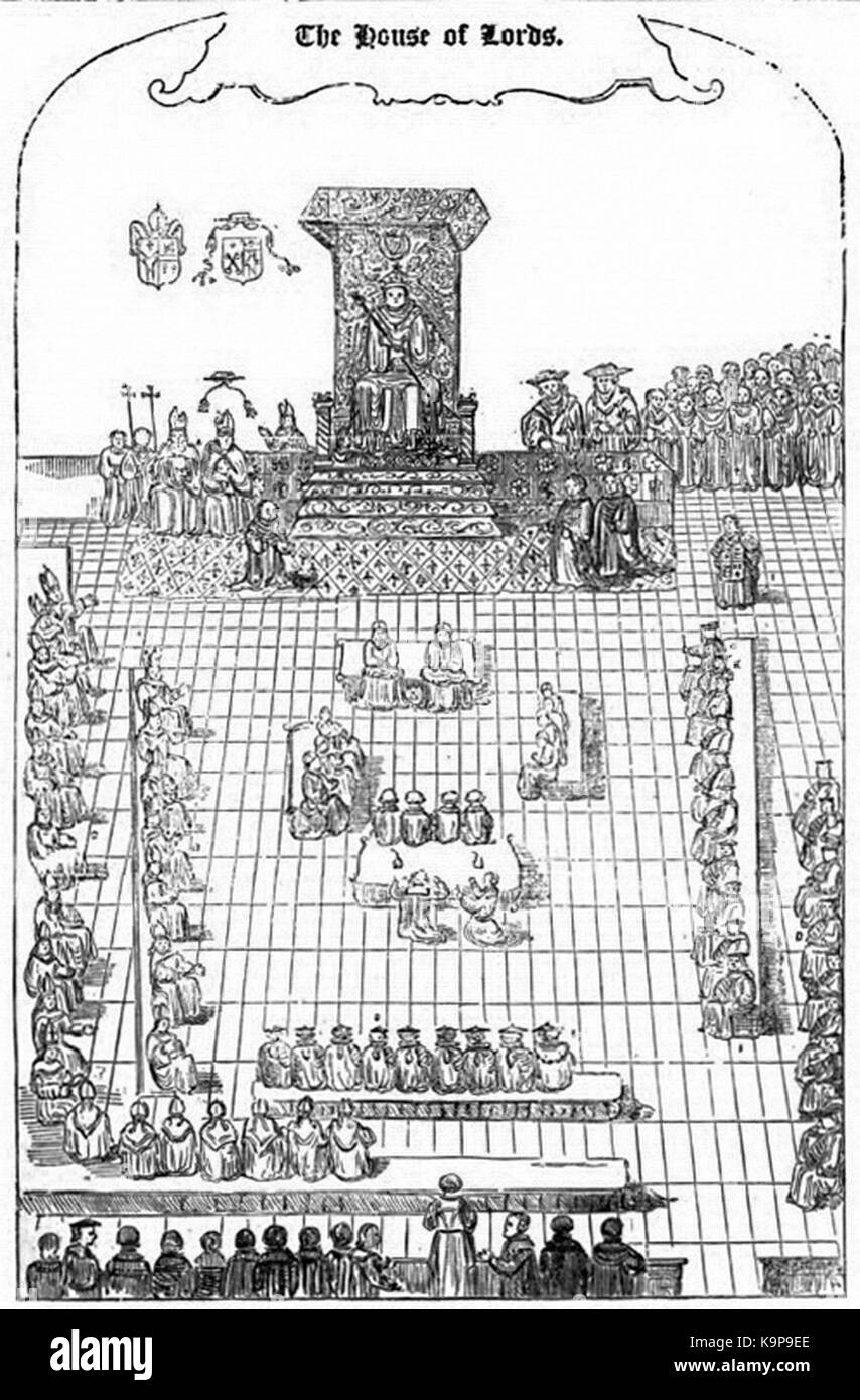 P 259 König Heinrich und seinem Parlament Stockfoto