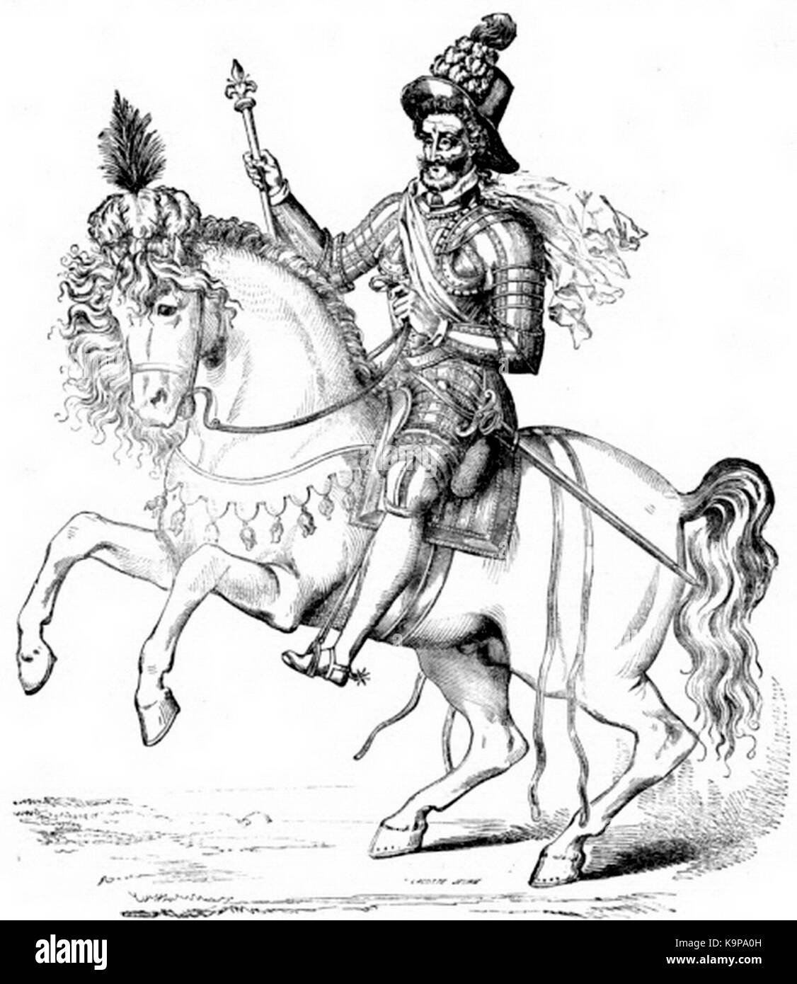 P547 Heinrich von Navarra wurde später Heinrich IV. von Frankreich Stockfoto