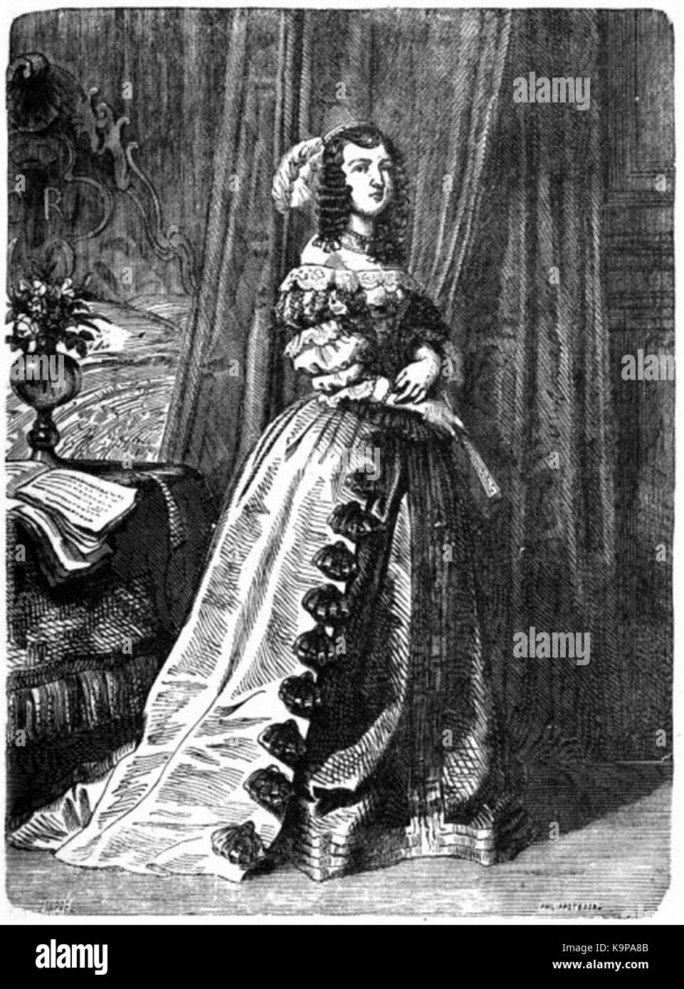 P127 Henrietta Maria, Königin von Charles I. Stockfoto