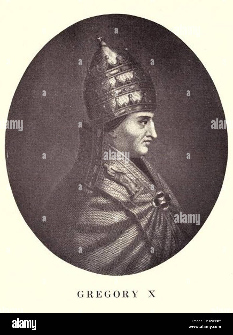 Papst Gregor X Stockfoto