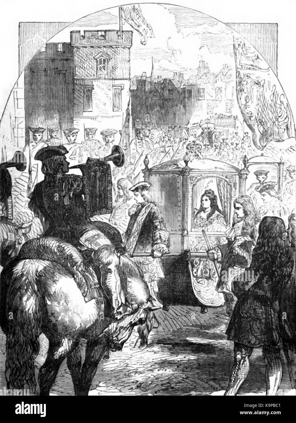 P307 Queen Anne's letzten Fortschrittsbericht an das Parlament Stockfoto