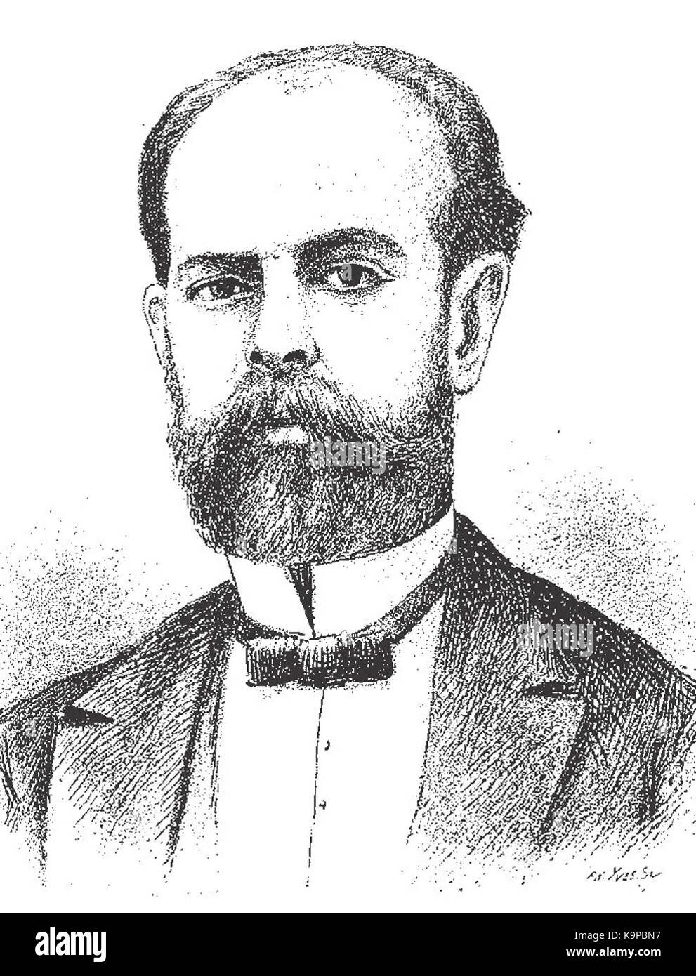 Rafael Igarzabal war ein Künstler, der für seine Stiche bekannt war. Dieses Werk ist eines seiner Werke und zeigt seinen Stil und die Technik der Gravur im frühen 20. Jahrhundert. Stockfoto