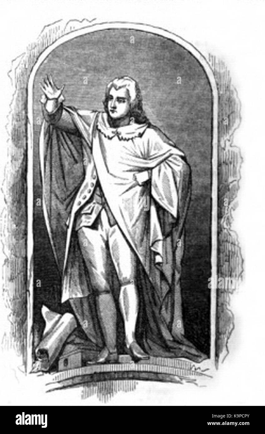 Das Denkmal für den Earl of Chatham in der Westminster Abbey ehrt William Pitt den Älteren, einen prominenten britischen Staatsmann aus dem 18. Jahrhundert, der sich im nördlichen Querschiff der Abbey befindet. Stockfoto