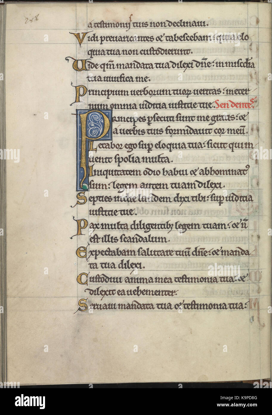 Psalter von Eleonore von Aquitanien (Ca. 1185) KB 76 F13, Folsäure 144 v Stockfoto