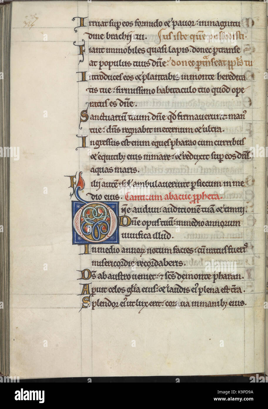 Psalter von Eleonore von Aquitanien (Ca. 1185) KB 76 F13, Folsäure 163 v Stockfoto