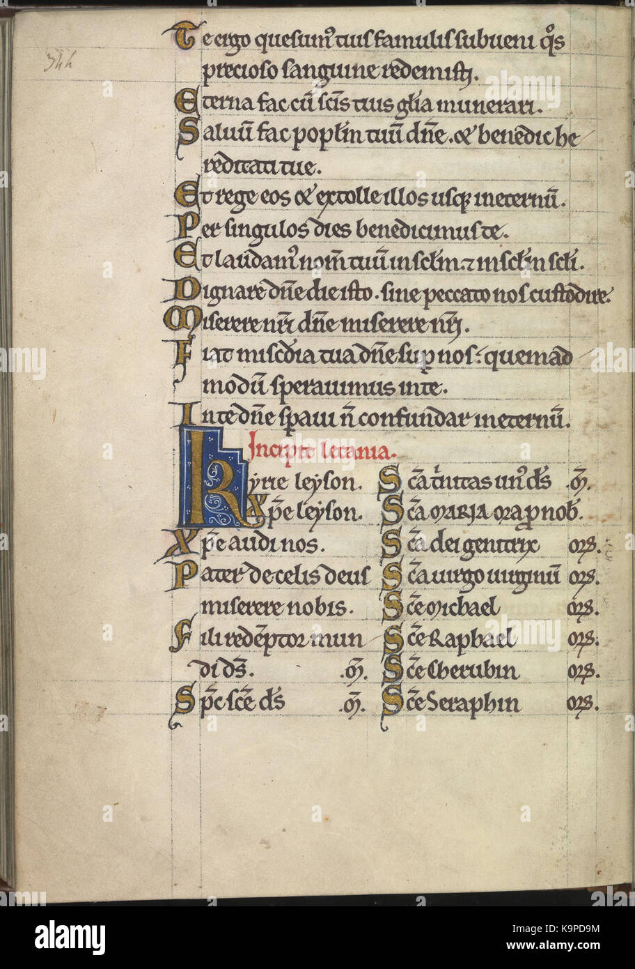 Psalter von Eleonore von Aquitanien (Ca. 1185) KB 76 F13, Folsäure 172 v Stockfoto