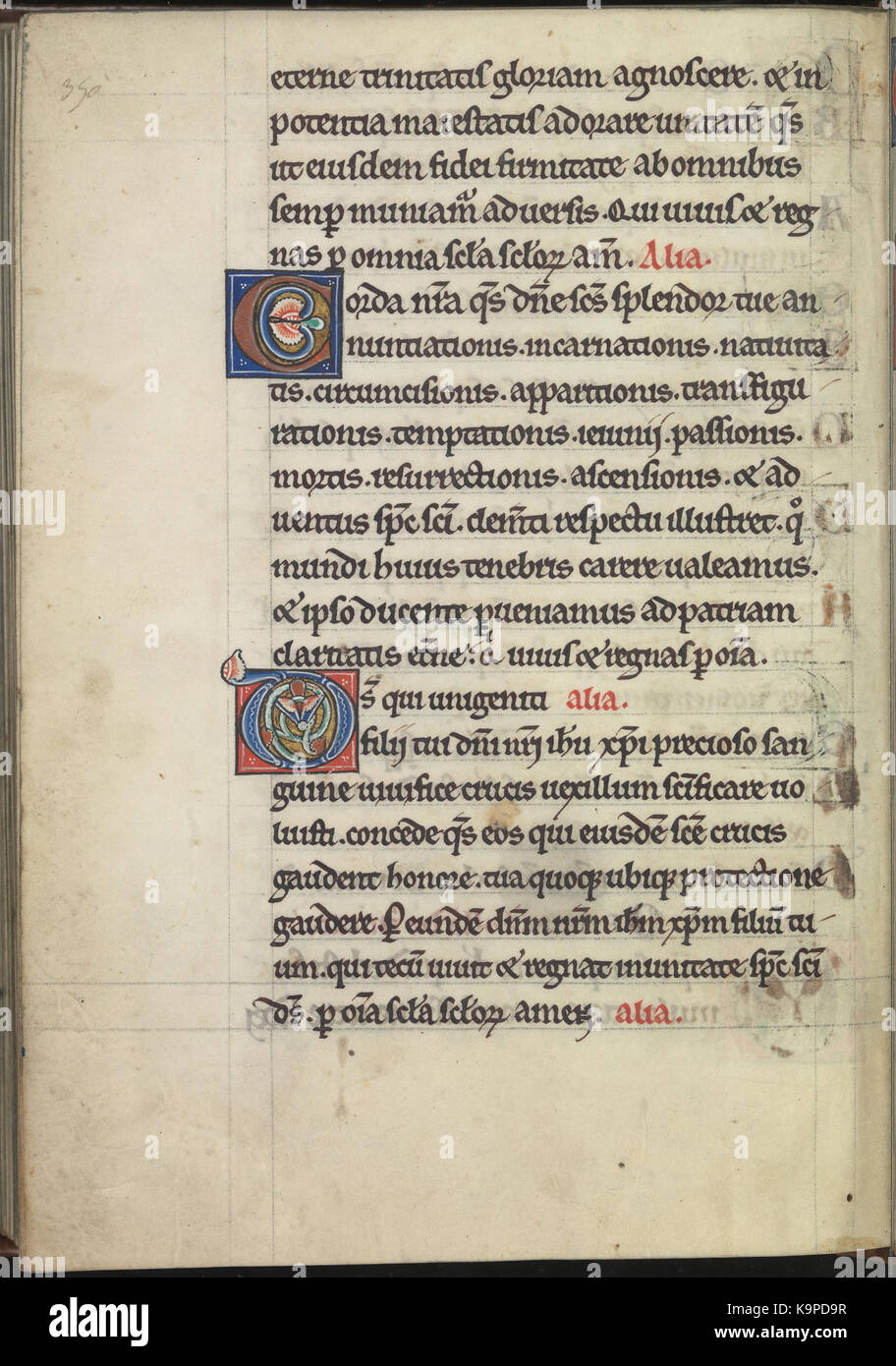 Psalter von Eleonore von Aquitanien (Ca. 1185) KB 76 F13, Folsäure 175 v Stockfoto