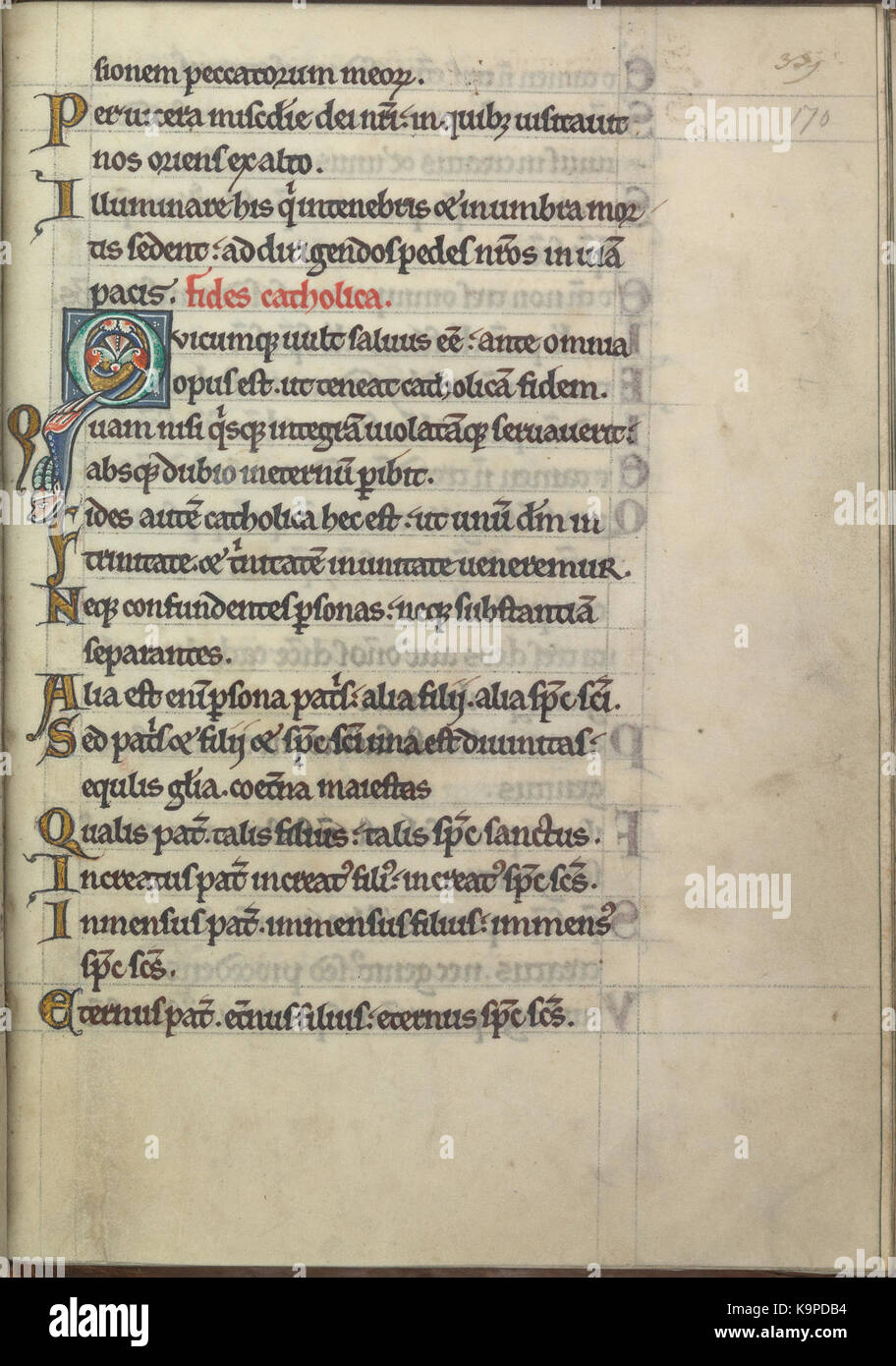 Psalter von Eleonore von Aquitanien (Ca. 1185) KB 76 F13, Folsäure 170 r Stockfoto