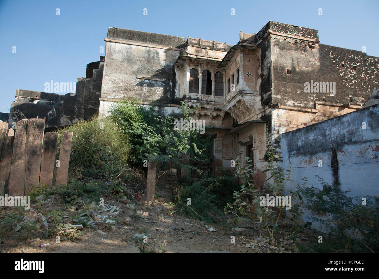 Indien Rajasthan Haveli, Heimat der Vorfahren Stockfoto