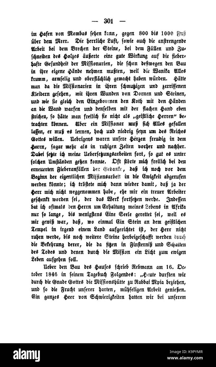 Reisen in Ostafrika (Krapf) 1 301 Stockfoto