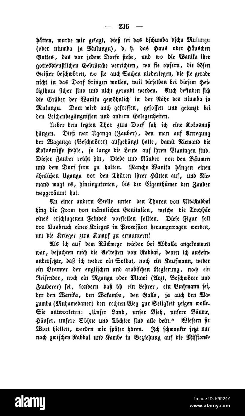 Reisen in Ostafrika (Krapf) 1 236 Stockfoto