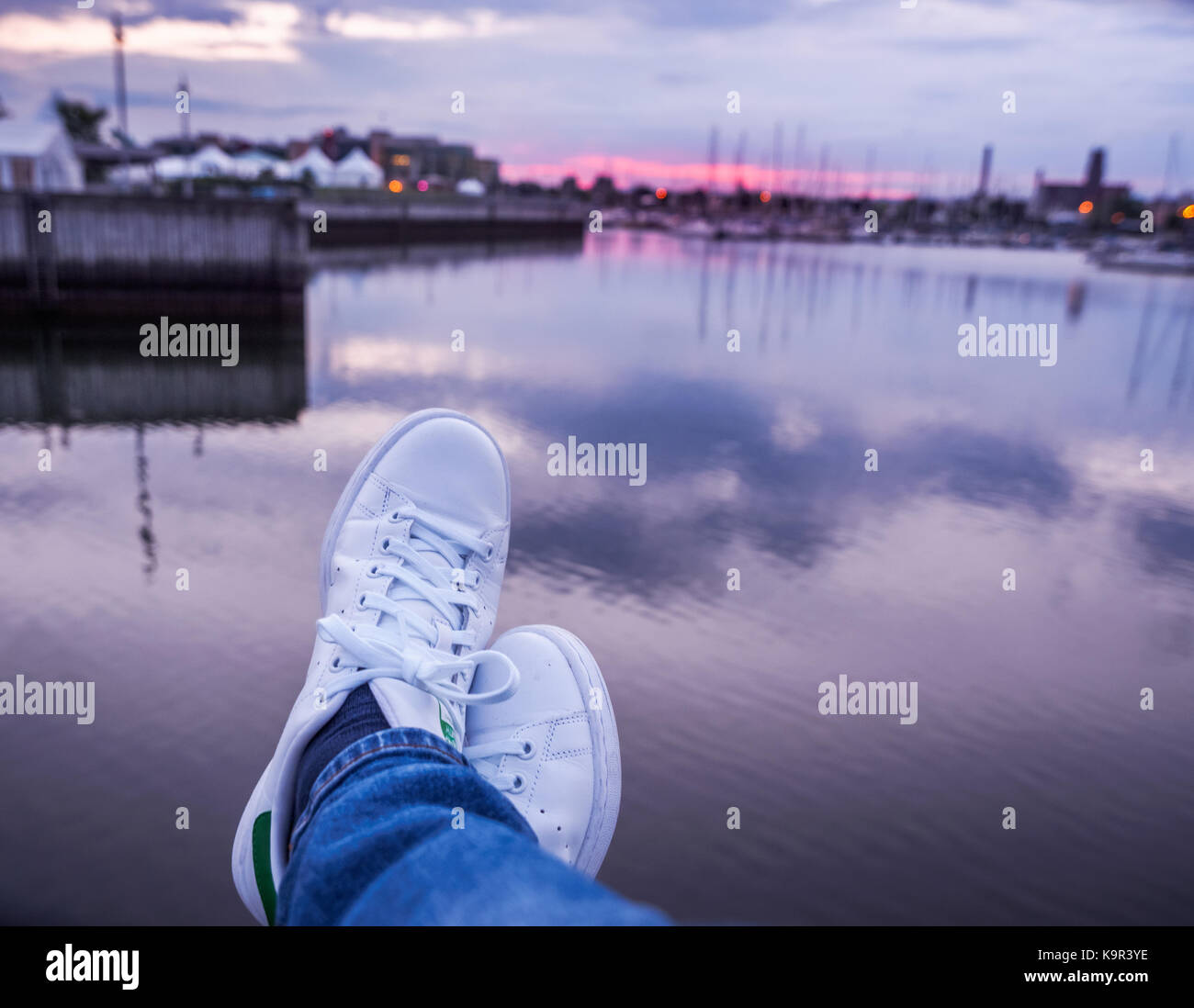 Quai Saint-André, Ville de Québec, QC Stockfoto