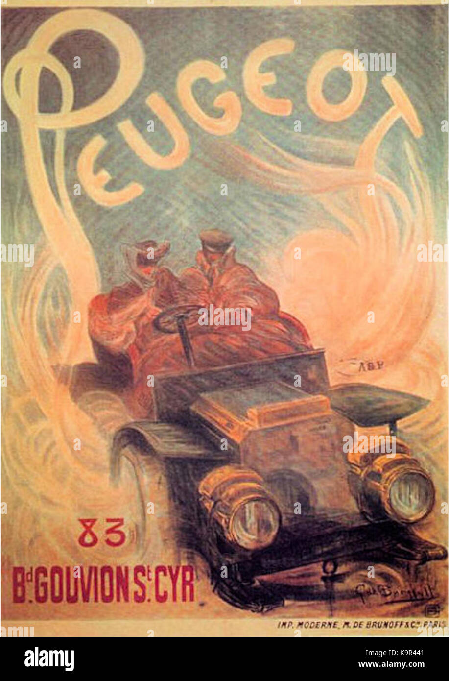 Der Peugeot 1900 ist ein klassisches Auto aus dem frühen 20. Jahrhundert und zeigt die innovative Technik und das Design von Peugeot, einem der einflussreichsten Automobilhersteller in der Automobilgeschichte. Stockfoto