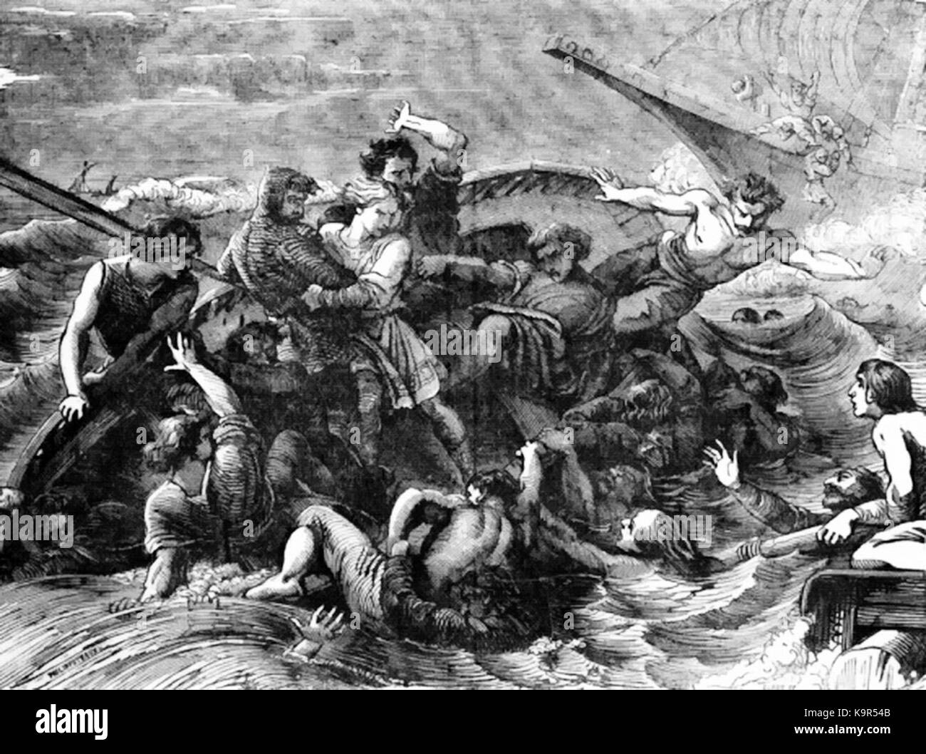 P 159 Schiffbruch von Prinz William, der Sohn Heinrich I. Stockfoto