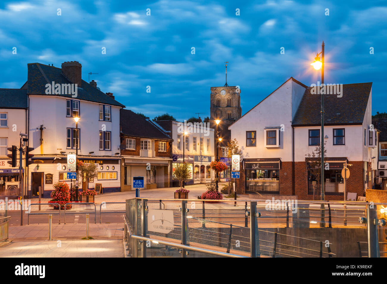 Abend in Shoreham-by-Sea, West Sussex, England. Stockfoto
