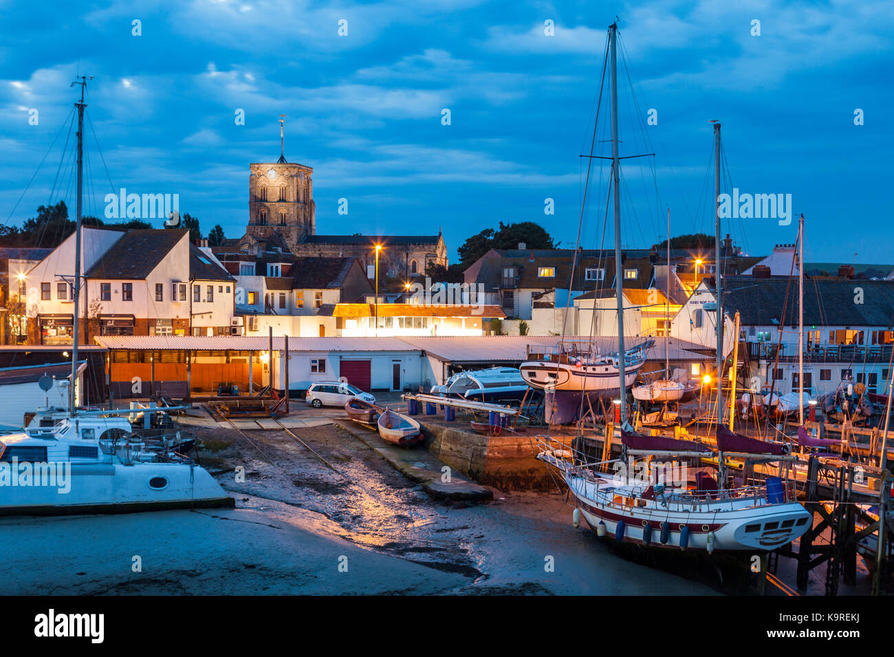 Abend in Shoreham-by-Sea, West Sussex, England. Stockfoto