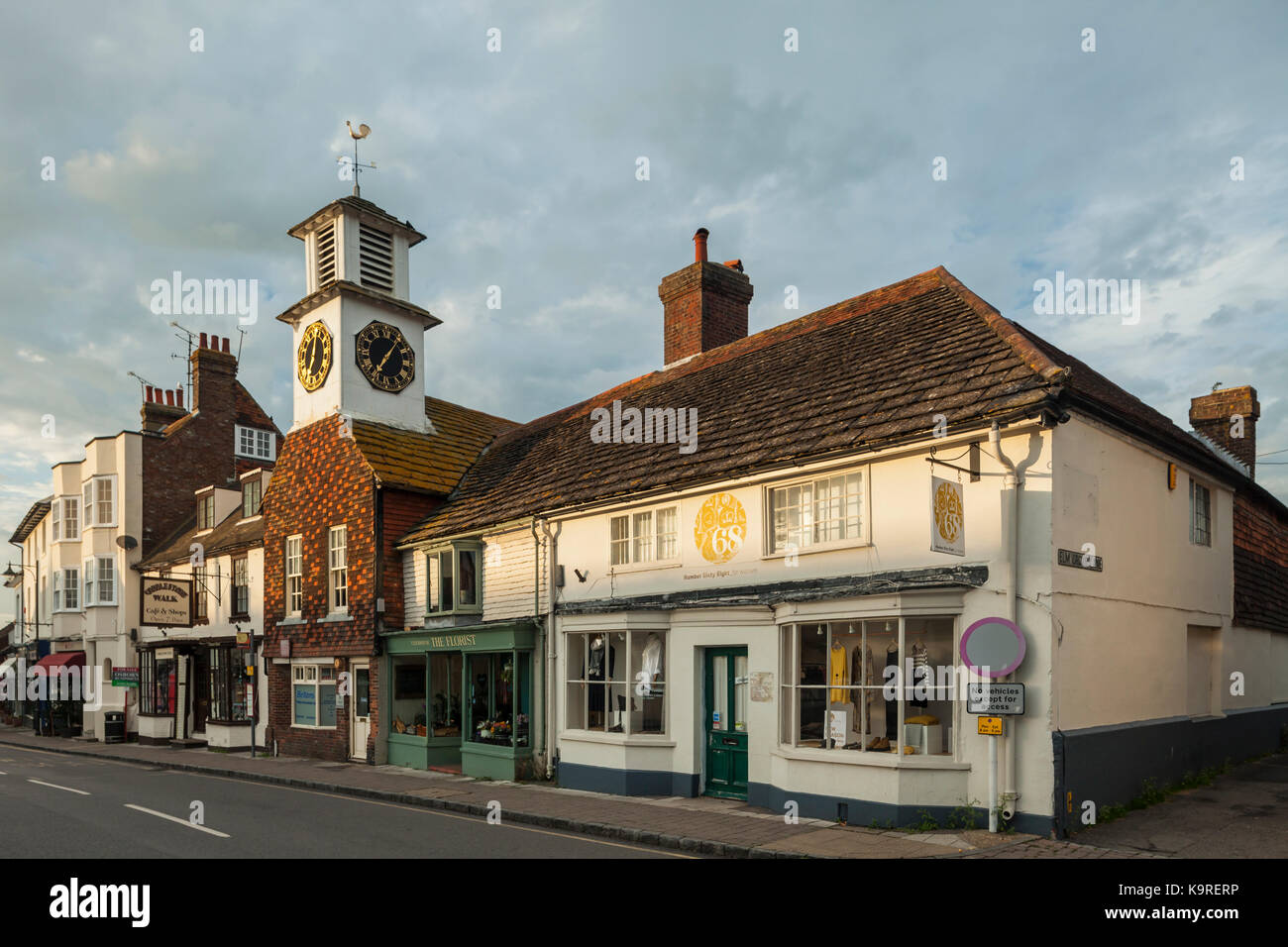 Sommer Abend in Steyning, West Sussex, England. Stockfoto