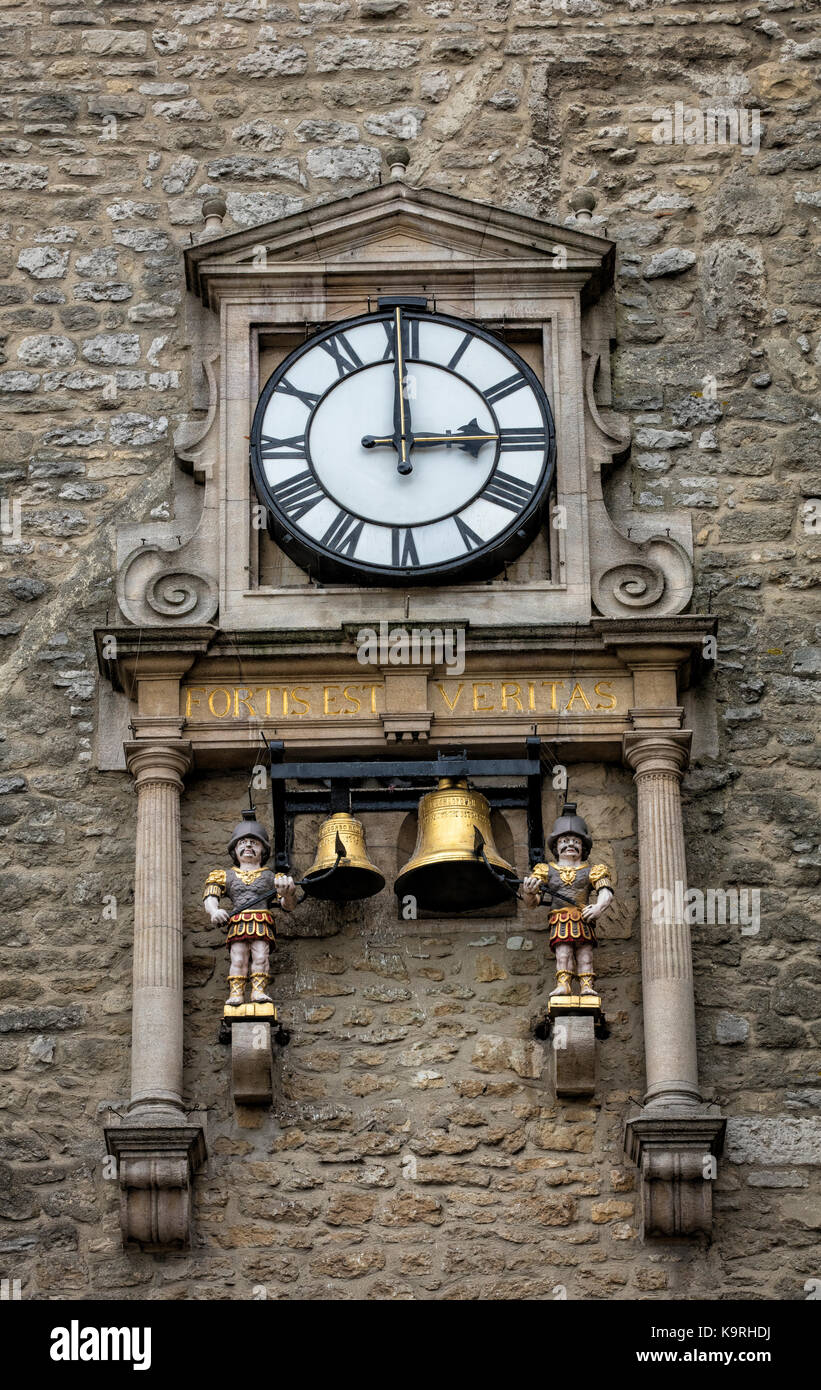 Carfax Tower Clock in Oxford Stockfoto