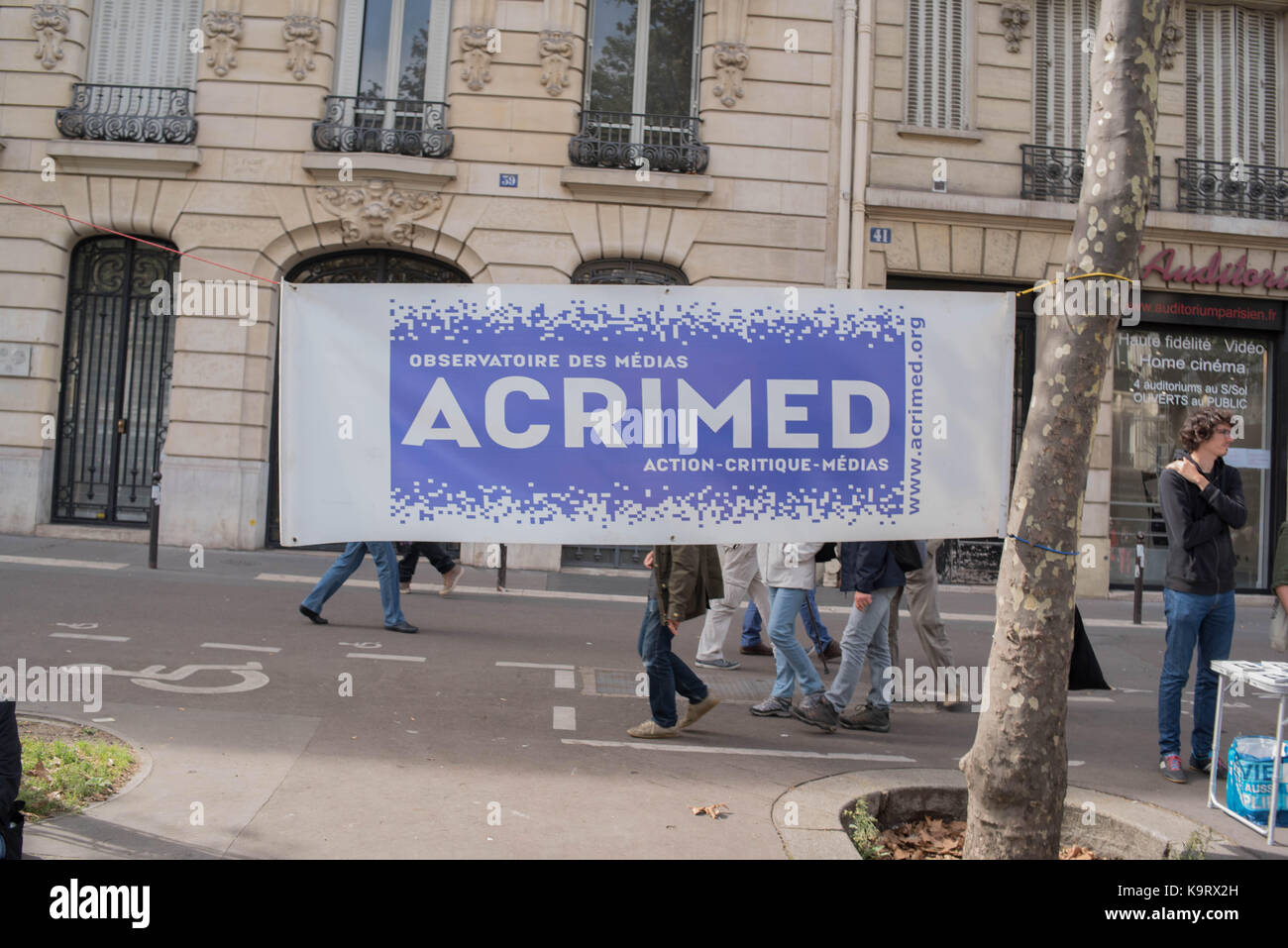 Paris : gegen den Sozialputsch Stockfoto