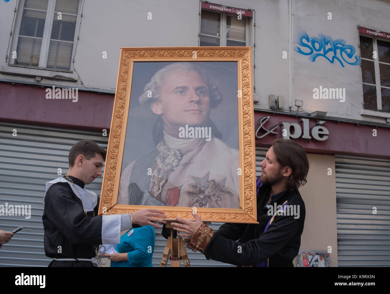 Paris : gegen den Sozialputsch Stockfoto