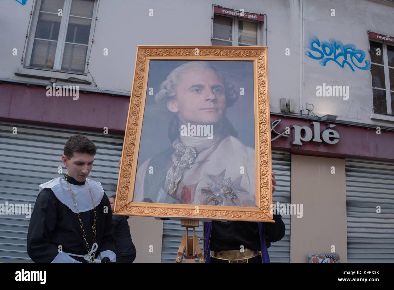 Paris : gegen den Sozialputsch Stockfoto