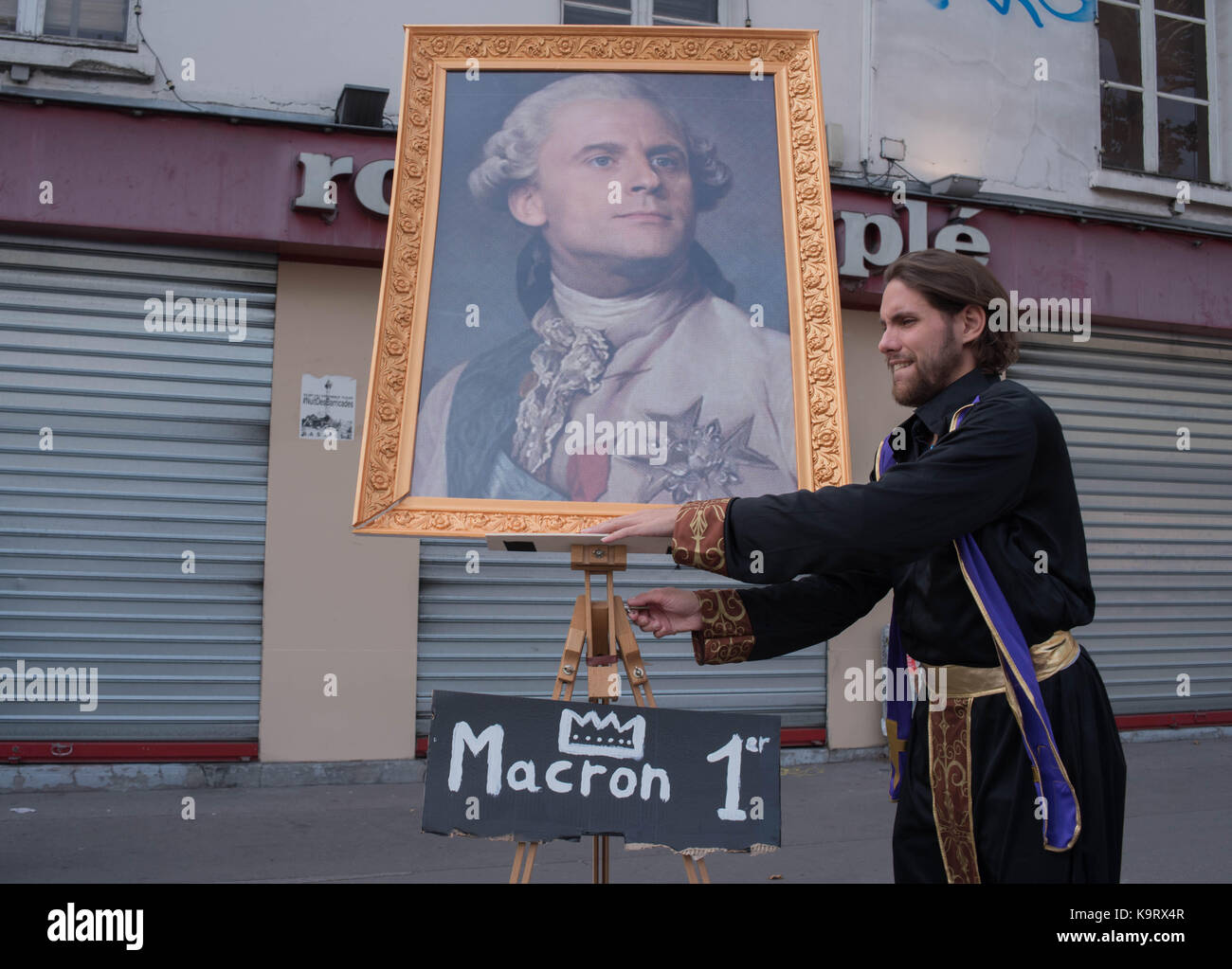 Paris : gegen den Sozialputsch Stockfoto