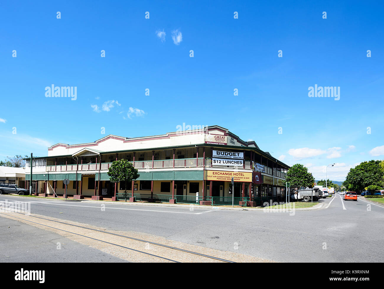 Alte Exchange Hotel, Mossman, Far North Queensland, FNQ, QLD, Australien Stockfoto